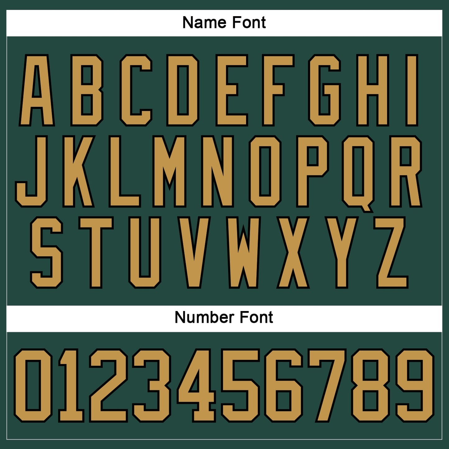 Custom Green Old Gold-Black Hockey Jersey - Sky-Custom