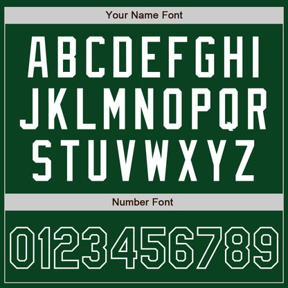 Custom Green White Authentic Baseball Jersey - Sky-Custom