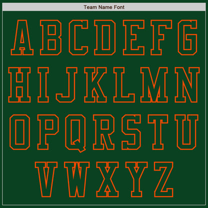 Custom Green Orange Authentic Baseball Jersey - Sky-Custom