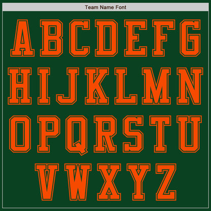 Custom Green Orange Authentic Baseball Jersey - Sky-Custom