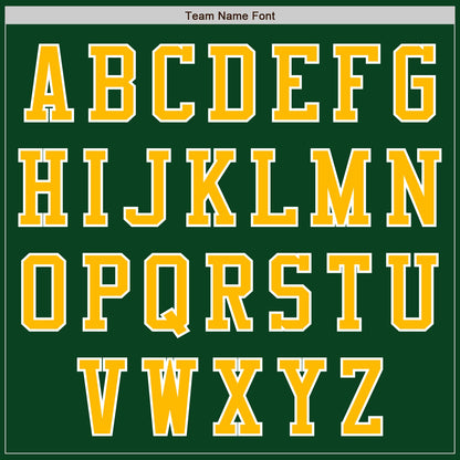 Custom Green Gold-White Authentic Baseball Jersey - Sky-Custom