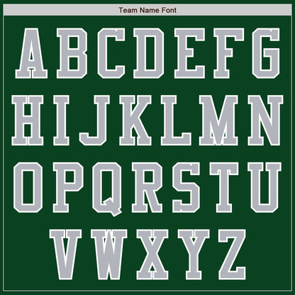 Custom Green Gray-White Authentic Baseball Jersey - Sky-Custom