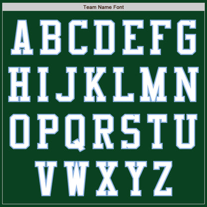 Custom Green White-Light Blue Authentic Baseball Jersey - Sky-Custom