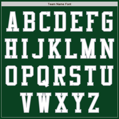 Custom Green White-Gray Authentic Baseball Jersey - Sky-Custom