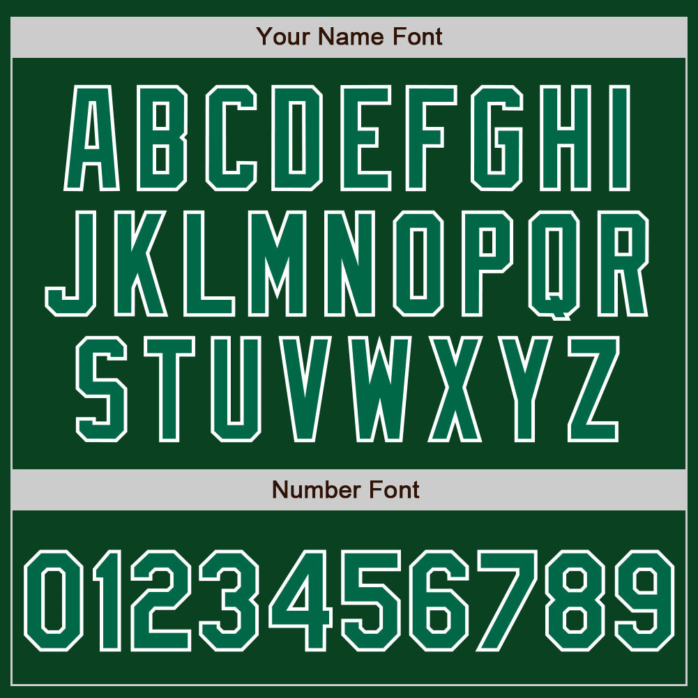 Custom Green Kelly Green-White Authentic Baseball Jersey - Sky-Custom