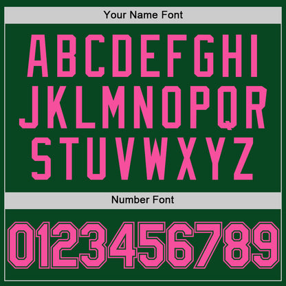 Custom Green Pink Authentic Throwback Basketball Jersey - Sky-Custom