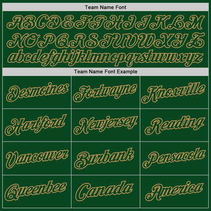 Custom Green Old Gold Authentic Throwback Basketball Jersey - Sky-Custom