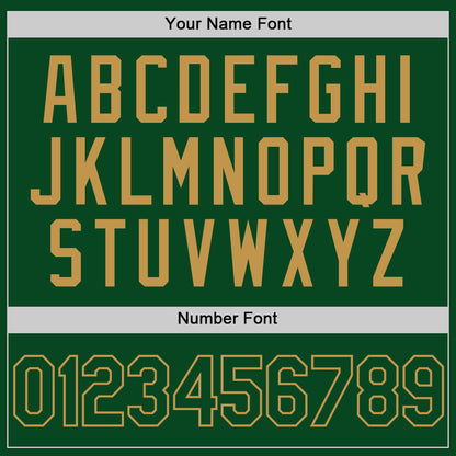 Custom Green Old Gold Authentic Throwback Basketball Jersey - Sky-Custom