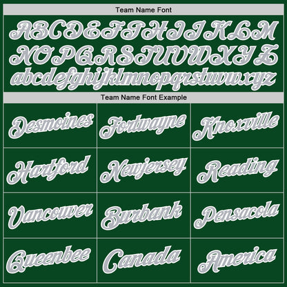 Custom Green Gray-White Authentic Throwback Basketball Jersey - Sky-Custom