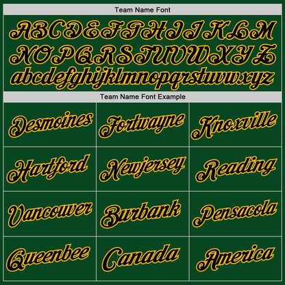 Custom Green Black-Gold Authentic Throwback Basketball Jersey - Sky-Custom