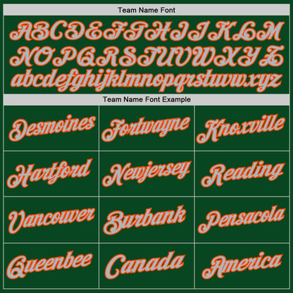 Custom Green Orange-Gray Authentic Throwback Basketball Jersey - Sky-Custom