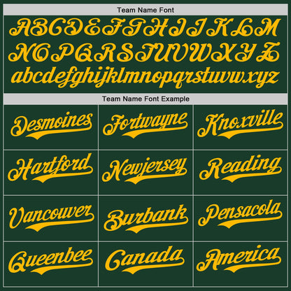 Custom Green Gold Authentic Baseball Jersey - Sky-Custom