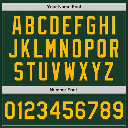 Custom Green Gold Authentic Baseball Jersey - Sky-Custom