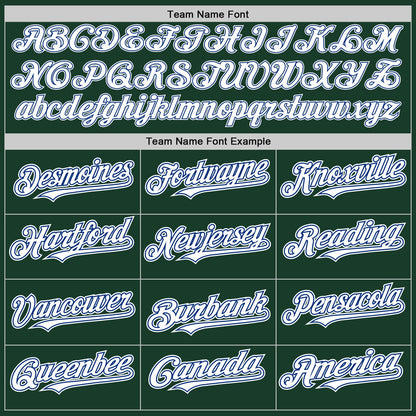 Custom Green White-Royal Authentic Baseball Jersey - Sky-Custom