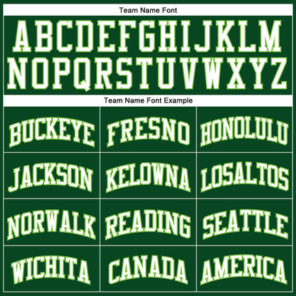 Custom Hunter Green White-Neon Green Authentic Throwback Basketball Jersey - Sky-Custom