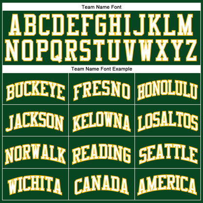 Custom Hunter Green White Pinstripe White-Gold Authentic Basketball Jersey - Sky-Custom