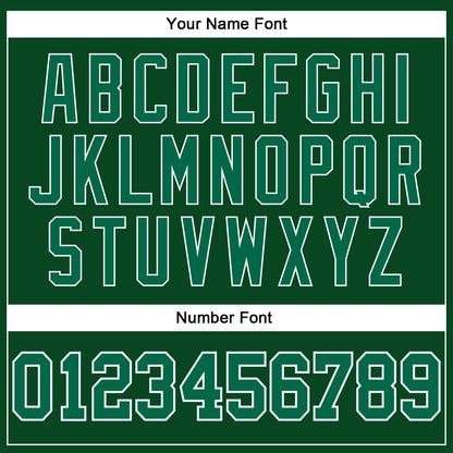 Custom Hunter Green White Pinstripe Kelly Green Authentic Basketball Jersey - Sky-Custom