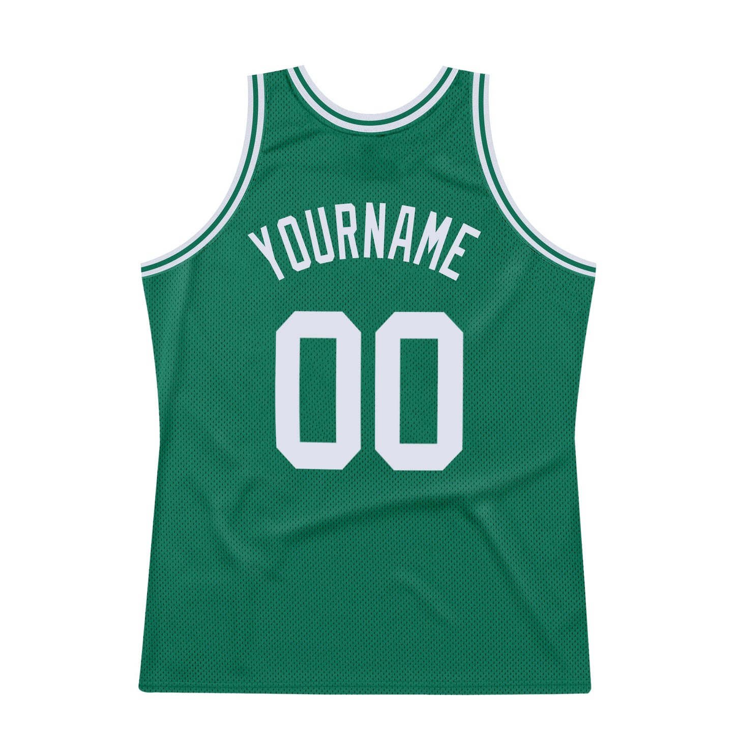 Custom Kelly Green White Authentic Throwback Basketball Jersey - Sky-Custom