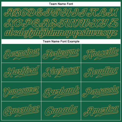 Custom Kelly Green Kelly Green-Old Gold Authentic Baseball Jersey - Sky-Custom