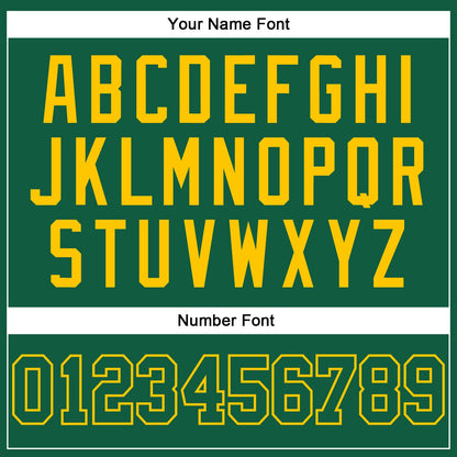 Custom Kelly Green Kelly Green-Gold Authentic Baseball Jersey - Sky-Custom