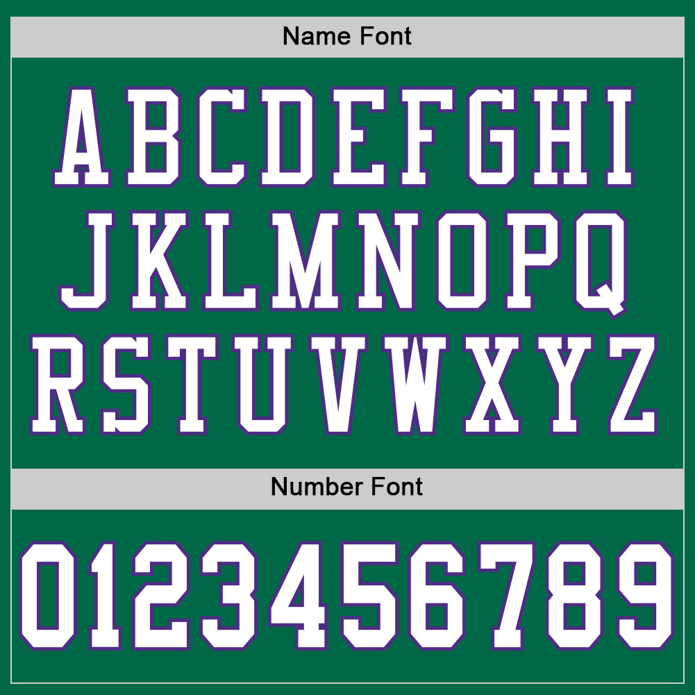 Custom Grass Green White-Purple Mesh Authentic Throwback Football Jersey - Sky-Custom