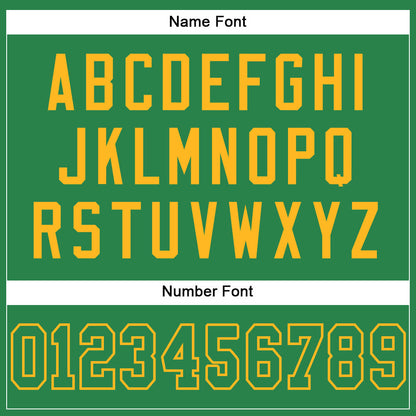Custom Grass Green Grass Green-Gold Mesh Authentic Football Jersey - Sky-Custom