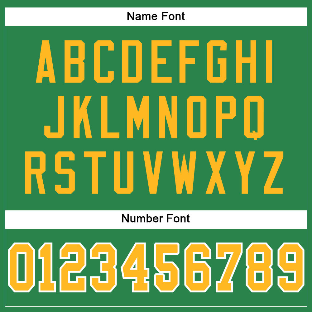 Custom Grass Green Gold-White Mesh Authentic Football Jersey - Sky-Custom