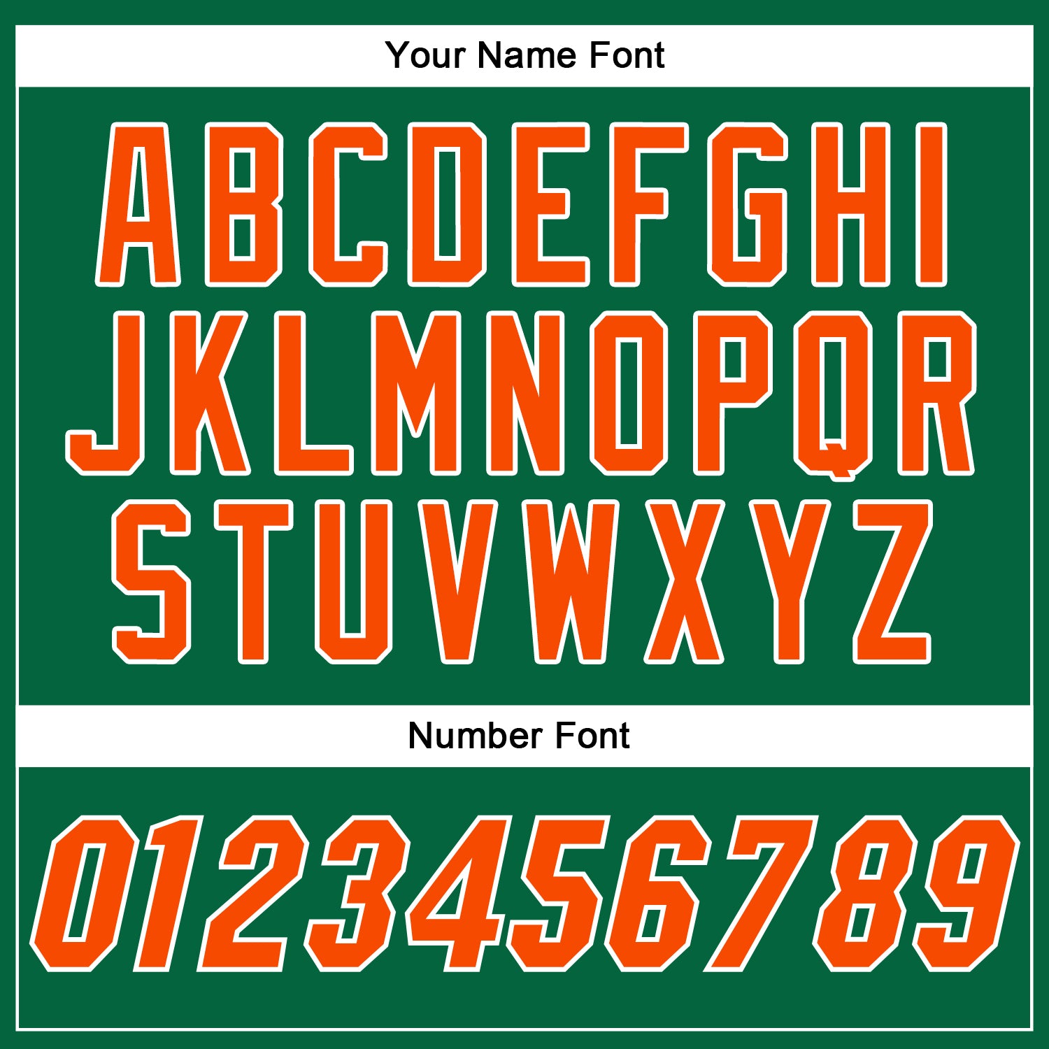 Custom Kelly Green Orange-White Authentic Baseball Jersey - Sky-Custom