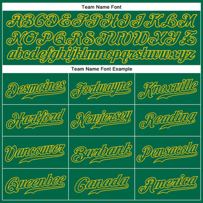 Custom Kelly Green Kelly Green-Gold Authentic Sleeveless Baseball Jersey - Sky-Custom