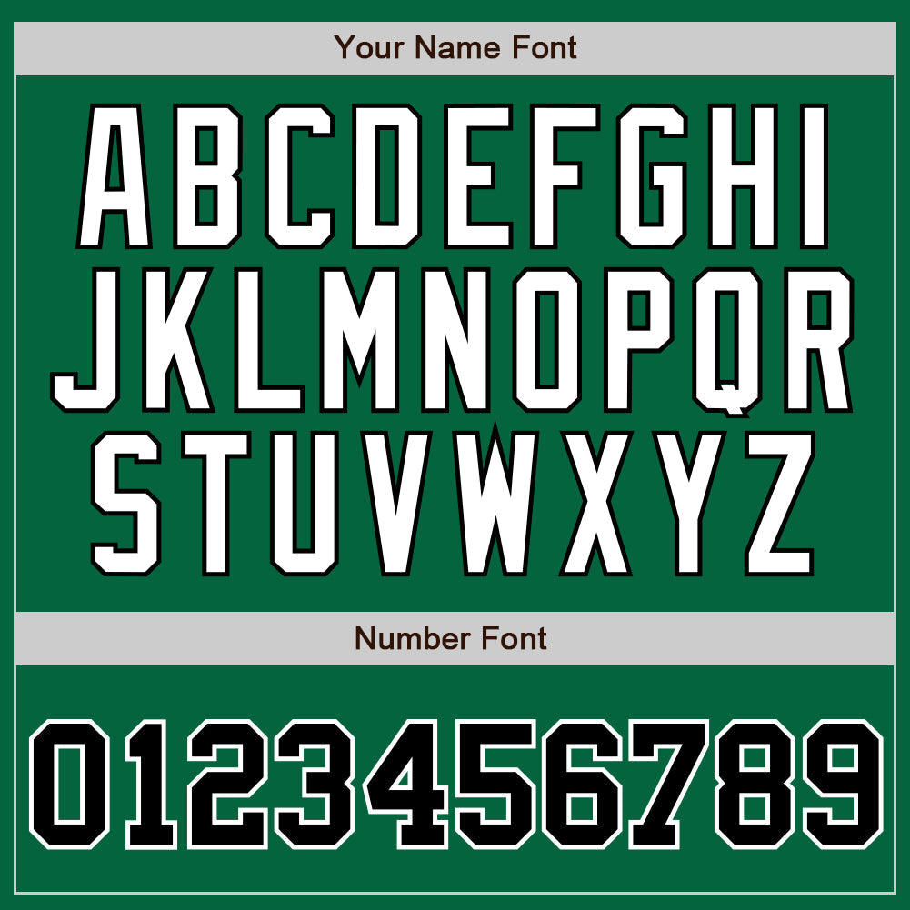 Custom Kelly Green White Pinstripe Black-White Authentic Baseball Jersey - Sky-Custom