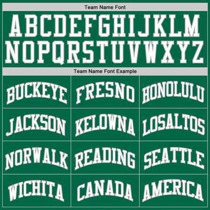Custom Kelly Green White-Gray Authentic Throwback Basketball Jersey - Sky-Custom