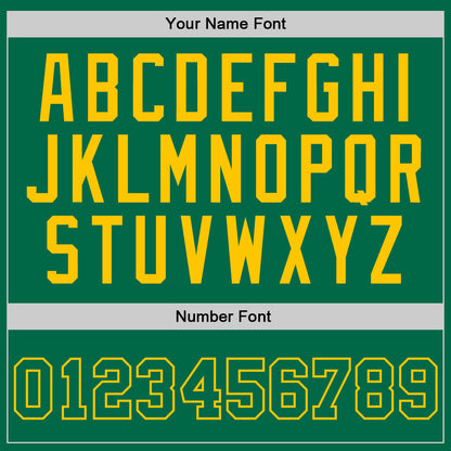 Custom Kelly Green Kelly Green-Gold Authentic Throwback Basketball Jersey - Sky-Custom
