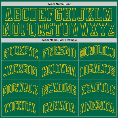 Custom Kelly Green Kelly Green-Gold Authentic Throwback Basketball Jersey - Sky-Custom