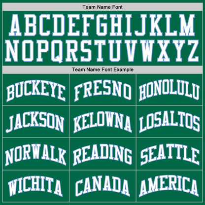 Custom Kelly Green White-Light Blue Authentic Throwback Basketball Jersey - Sky-Custom