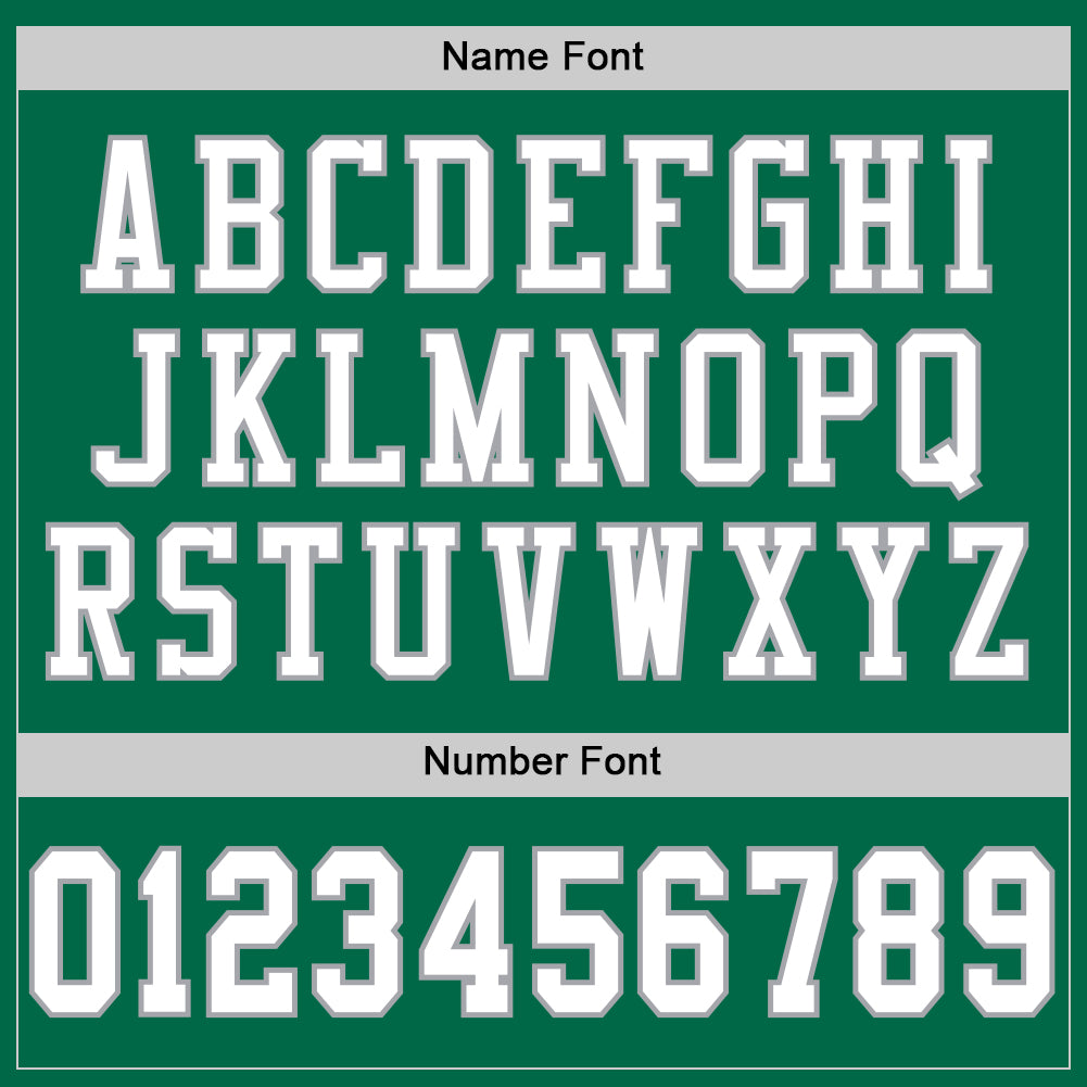 Custom Grass Green White-Gray Mesh Authentic Throwback Football Jersey - Sky-Custom