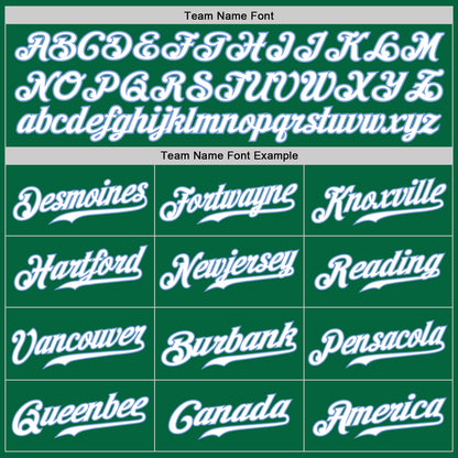 Custom Kelly Green White-Light Blue Authentic Baseball Jersey - Sky-Custom