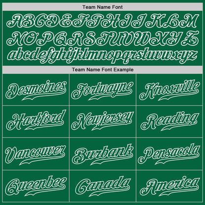 Custom Kelly Green Kelly Green-White Authentic Baseball Jersey - Sky-Custom