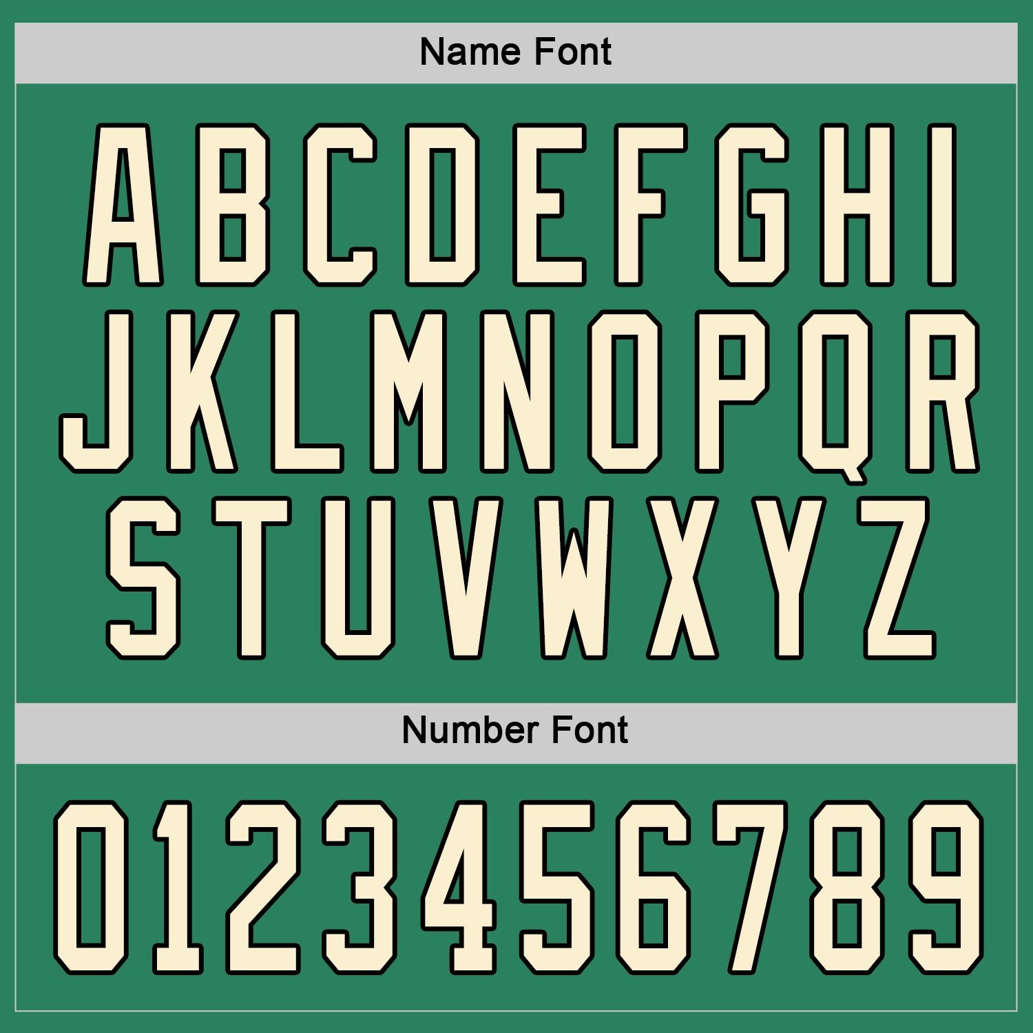 Custom Kelly Green Cream-Black Hockey Jersey - Sky-Custom