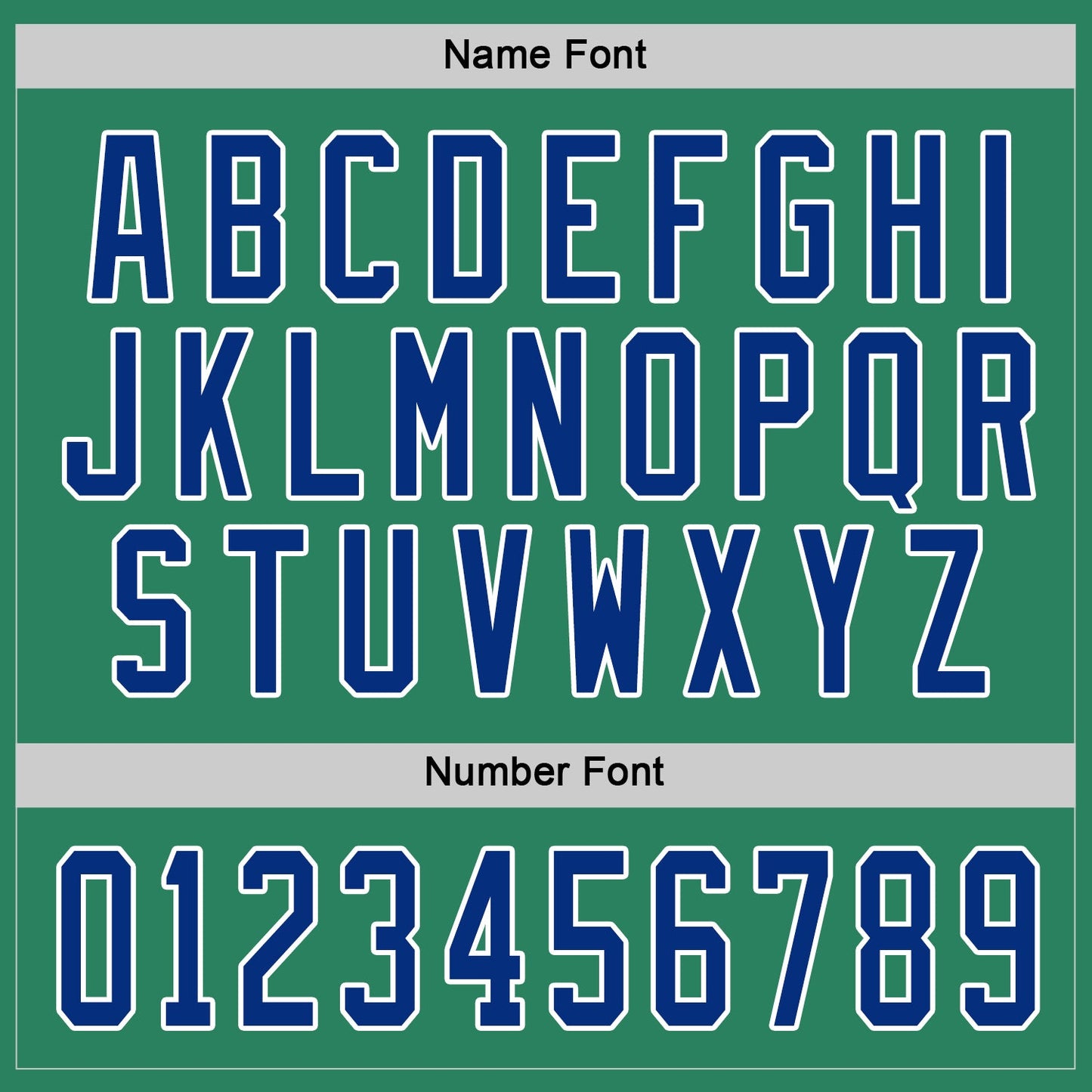 Custom Kelly Green Royal-White Hockey Jersey - Sky-Custom