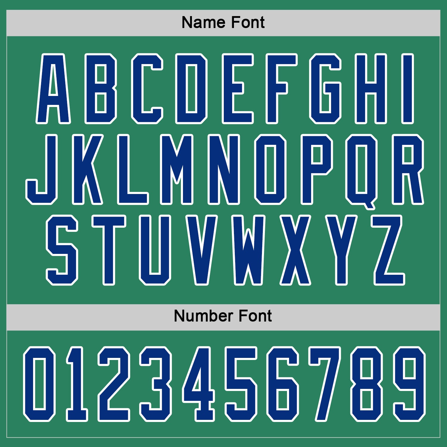 Custom Kelly Green Royal-White Hockey Jersey - Sky-Custom