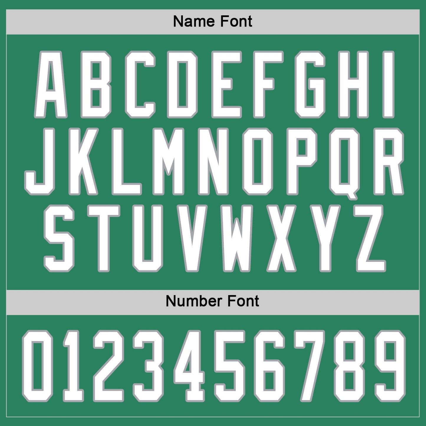 Custom Kelly Green White-Gray Hockey Jersey - Sky-Custom