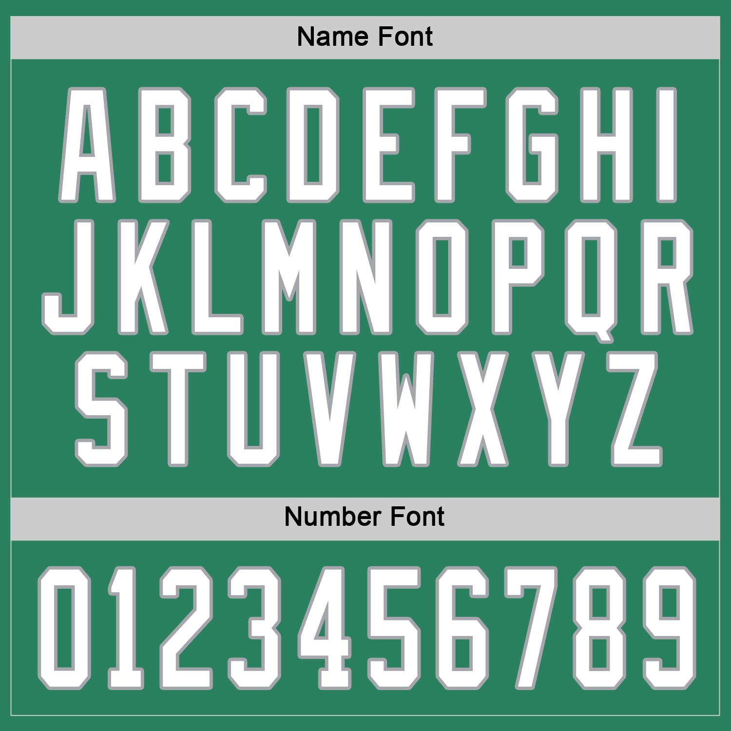 Custom Kelly Green White-Gray Hockey Jersey - Sky-Custom