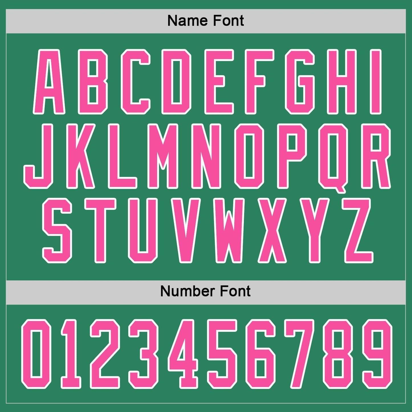 Custom Kelly Green Pink-White Hockey Jersey - Sky-Custom