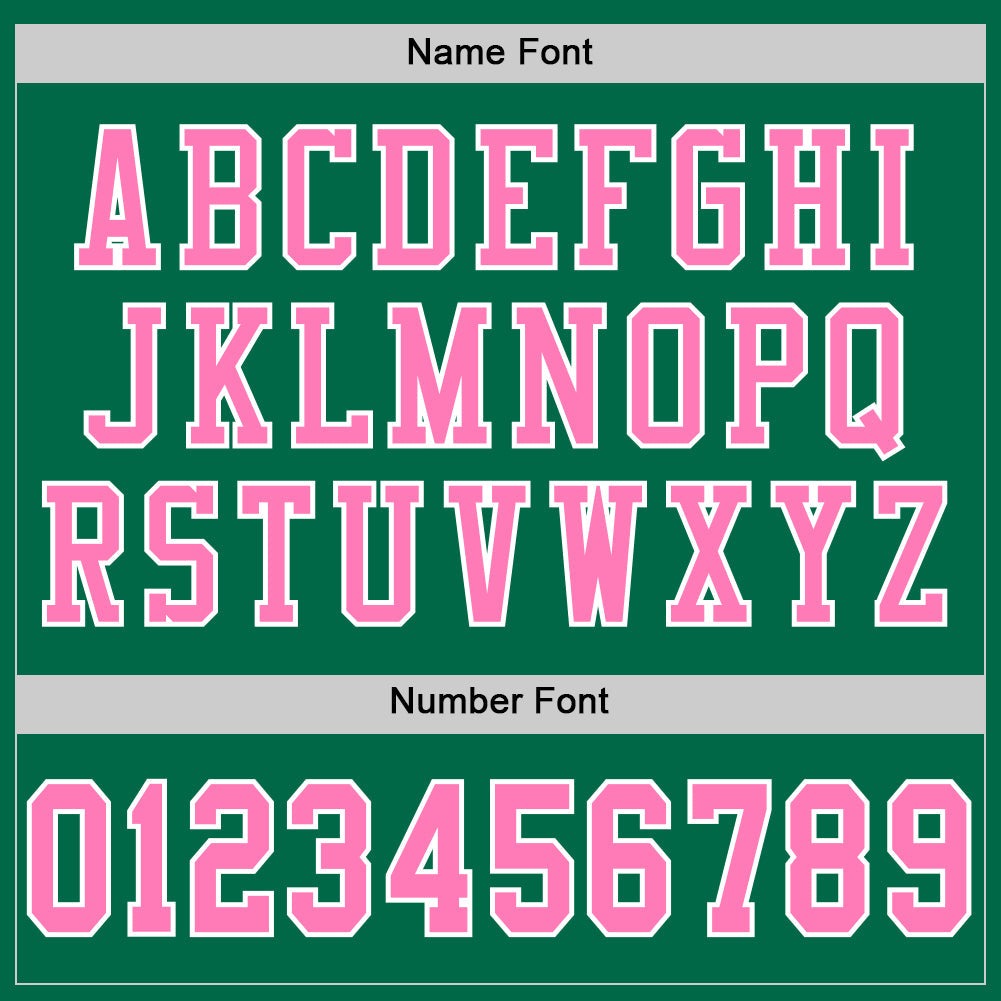 Custom Grass Green Pink-White Mesh Authentic Football Jersey - Sky-Custom