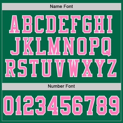 Custom Grass Green Pink-White Mesh Authentic Football Jersey - Sky-Custom