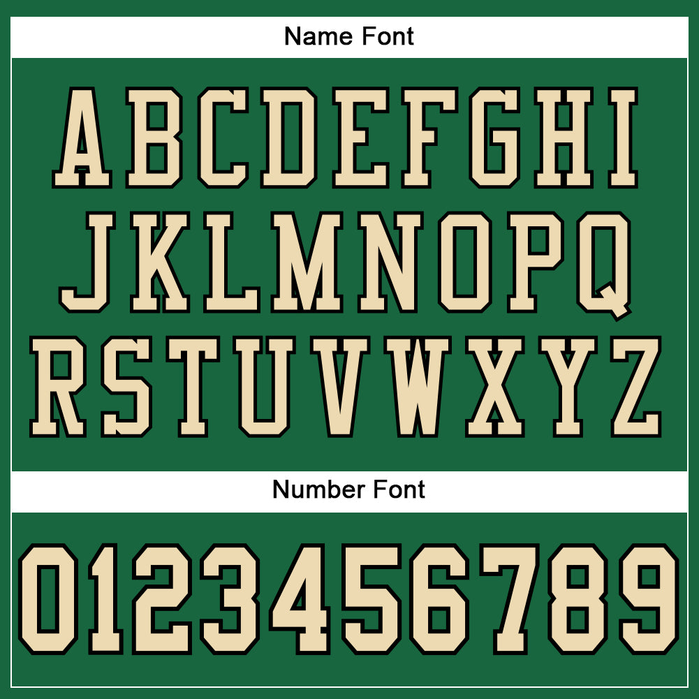 Custom Kelly Green Cream-Black Mesh Authentic Football Jersey - Sky-Custom