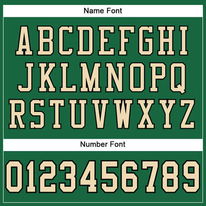 Custom Kelly Green Cream-Black Mesh Authentic Football Jersey - Sky-Custom