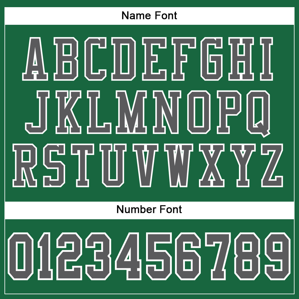 Custom Kelly Green Steel Gray-White Mesh Authentic Football Jersey - Sky-Custom