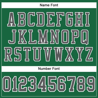 Custom Kelly Green Steel Gray-White Mesh Authentic Football Jersey - Sky-Custom
