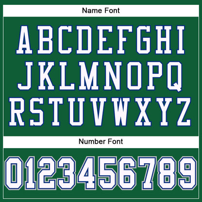 Custom Kelly Green White Royal-Gray Mesh Authentic Football Jersey - Sky-Custom